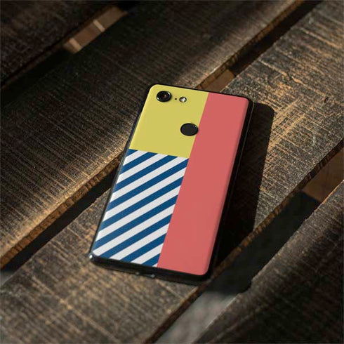 Color Blocks Google Pixel 3 XL Skin